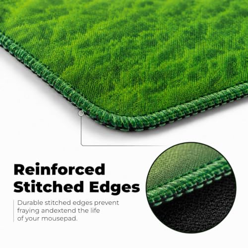 XL Mouse Pad Desk Keyboard Mat 31.5”x11.8”, 3mm Thick Non-Slip Smooth | Non-Slip Rubber Base 3mm Thick Large XL Extended Full Desk Long Computer Desktop Keyboard Gaming Desk Mat Mouse Pad Mousepad - color: green