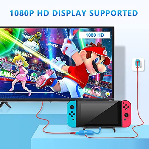 Gopala 4K@60Hz Switch Dock - Portable Docking Station for Nintendo Switch/OLED MacBook Pro Air Samsung DEX - Blue - color: Sky Blue