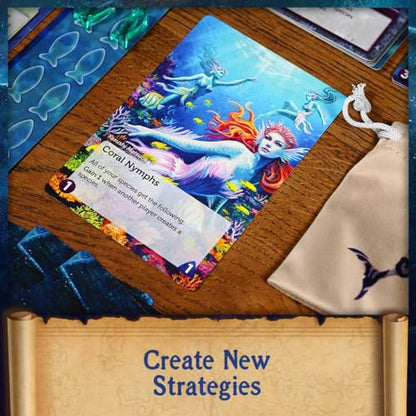Northstar Game Studio Oceans: Legends of The Deep Expansion | Beautiful Strategy Game for Adults & Families | Learn Mythology and Legends | 2-4 Players