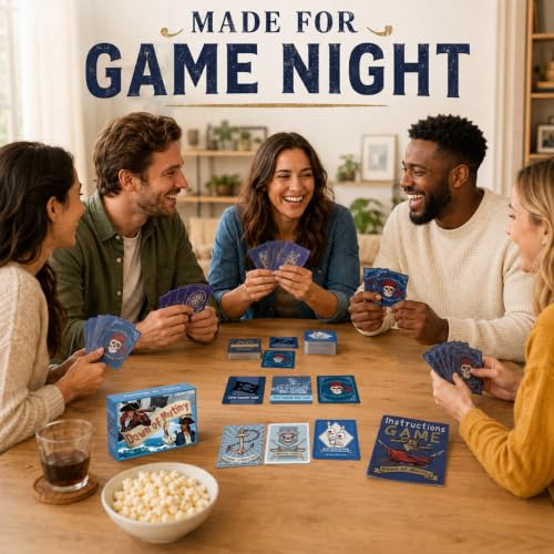 A & B GAMES Dawn of Mutiny Social Deduction Card Game with Hidden Roles
