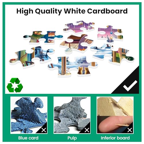500 Pieces Puzzles for Adult,Snow Winter Cat Animal Jigsaw Puzzle 500 Piece | Warm Room Puzzle 500 Piece for Adults Teens Seniors,Funny Puzzle Games Family Activity Home Decor Wall Art 20.5x15IN - style: Snow Cat