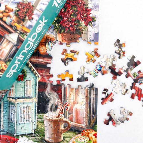 Springbok's Santa's Workshop 1000 Piece Jigsaw Puzzle by Artist Dona Gelsinger Features The Famous Christmas Workshop of Santa's Elves - style: Santa's Workshop
