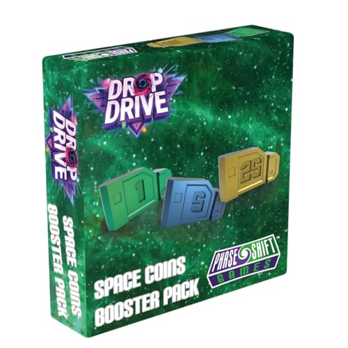 Space Coins Booster Pack | Upgrade Accessory Pack for Drop Drive Board Game by Phase Shift Games