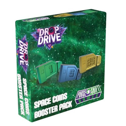 Space Coins Booster Pack | Upgrade Accessory Pack for Drop Drive Board Game by Phase Shift Games