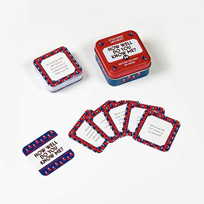 Chronicle Books After Dinner Amusements: How Well Do You Know Me?: 50 Questions for Family and Friends (Family Friendly Conversation Starter Card Game, Portable Camping and Holiday Games) | 50 Questions for Family and Friends - color: How Well Do You Know