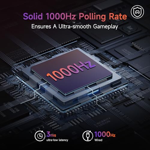 EasySMX X20 Wireless Gaming Controller with RGB Backlit, 2-Stage Hall Effect Stick, 1000Hz Polling Rate, 6-Axis Gyro on Multi-Platform, Mech Buttons- Compatible with PC/Switch/Steam/Android | RGB Backlit, 1000Hz Polling Rate, 6-Axis Gyro on Multi-Platform