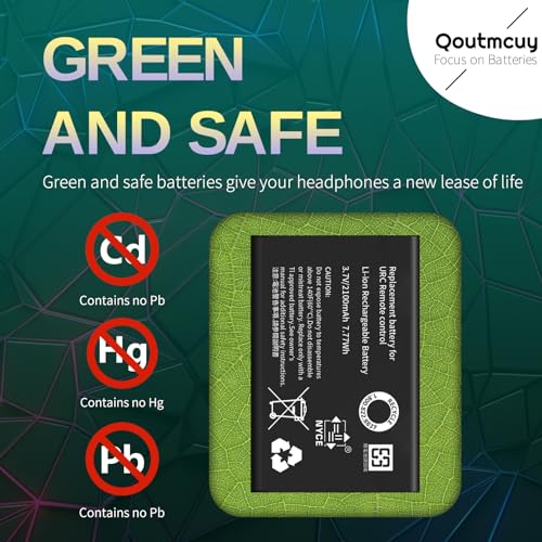 2-Pack 2100mAh High-Capacity Rechargeable Battery for Universal Remote Controls - Compatible with URC 11N09T NC0910 RLI-007-1 LIT0404, MX-880/890/810/50/980/990/200/1200, X-8