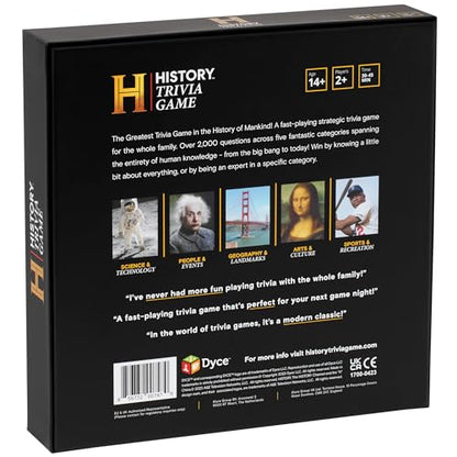 HISTORY Channel Trivia Game – 2000+ General Knowledge Questions | Official HISTORY Channel Trivia Card Game & Party Game for Adults, Families & Board Game Night – Great Gift for Dad & History Buffs