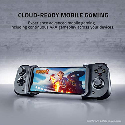 Razer Kishi Mobile Game Controller/Gamepad for iPhone iOS: Works with most iPhones – X, 11, 12, 13, 13 Max - Apple Arcade, Amazon Luna, Google Stadia - Lightning Port Passthrough - MFi Certified - style: For iPhone