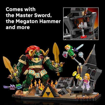 LEGO The Legend of Zelda: Ocarina of Time – The Final Battle - Building Set for Adults, Ages 18+ - Nintendo Collectible with Link & Zelda Minifigures - Bedroom or Game Room Decor - 77093