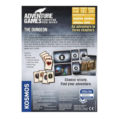 Adventure Games: The Dungeon - A Kosmos Game from Thames & Kosmos | Collaborative, Replayable Storytelling Gaming Experience for 2 To 4 Players Ages 12+