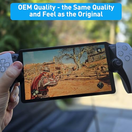 TOMSIN Joystick Replacement for PlayStation Portal, Original Thumbsticks Analog Thumb Sticks Parts with Tool for PS5 Portal (2PCS) - Black