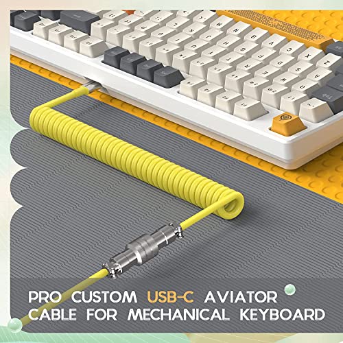Wireless Gaming Keyboard and Wrist Rest Pad and Custom Coiled USB C Cable,Triple Mode TKL Hot Swappable Tactile Switches,LIGHTSYNC RGB,Mechanical Keyboard Palm Rest for PC PS5 PS4 Xbox Mac-3 in 1 Kit - color: White gray Blue switch
