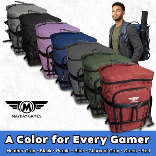 Ultimate Board Game Travel Bag – Durable Storage Case for Up to 10 Games, Water-Resistant, Adjustable Strap & Handles – Perfect for Game Nights, Conventions & Tournaments (Parent) (Charcoal Grey) - color: Charcoal Grey