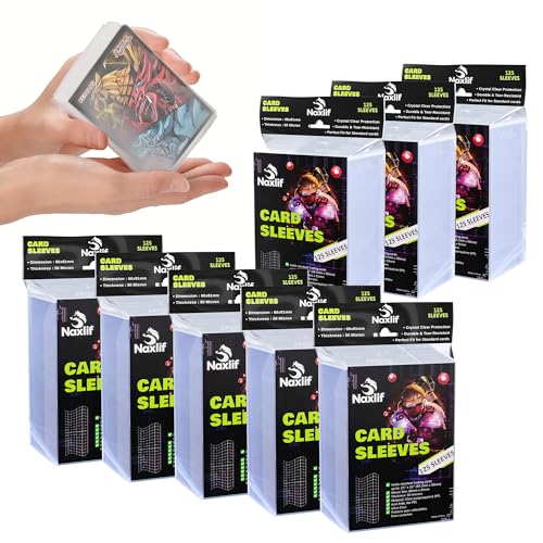 Card Sleeves 1000 Count, Clear Trading Card Sleeves, Penny Sleeves | Soft Polypropylene, PVC Free & Acid Free, for Baseball, Football, MTG & TCG Cards