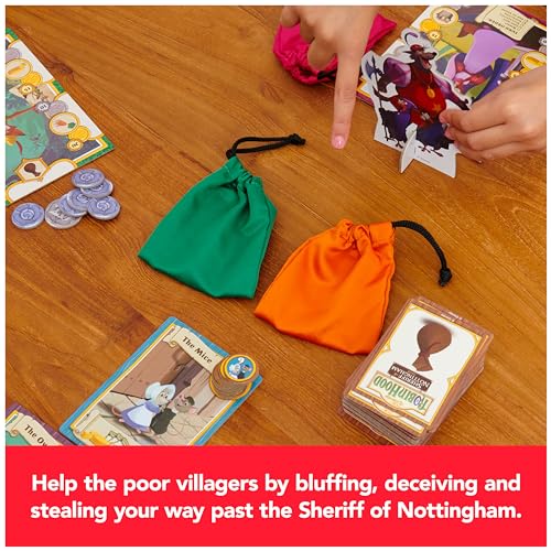 Spin Master Games, Disney Robin Hood Sheriff of Nottingham, Family Board Games, Disney Board Games for Family Night, 3-5 Players, for Ages 10 & Up