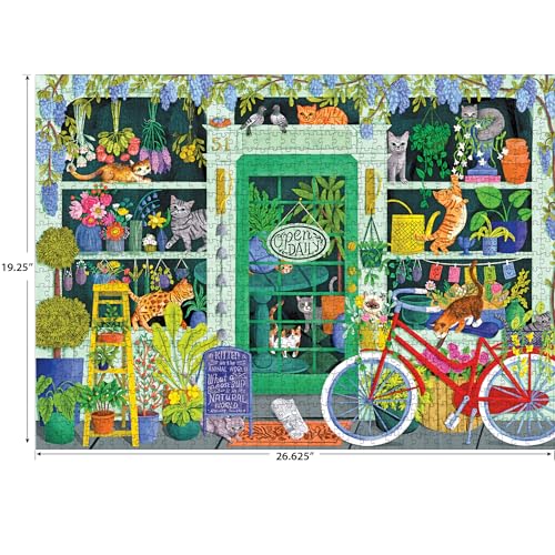 RoseArt - Soft Touch - Cat Flowers - 1000 Piece Jigsaw Puzzle for Adults - style: Cat Flowers