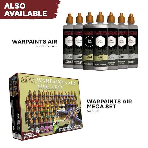 The Army Painter, Airbrush Primary Bundle Greyscale, 2 Triads x 6 x 18 ml | Colori acrilici diluiti per aerografo, per pistola a spruzzo, per miniature D&D e Warhammer - color: Greyscale