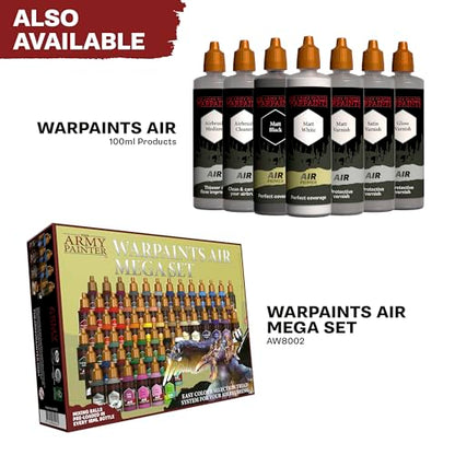 The Army Painter, Airbrush Primary Bundle Greyscale, 2 Triads x 6 x 18 ml | Colori acrilici diluiti per aerografo, per pistola a spruzzo, per miniature D&D e Warhammer - color: Greyscale