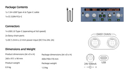 SYDYSOSO Cockpit Simulator 320 Series FCU-C, 1:1 Scale Flight Simulator Training-Inspired Control Panel, Metal Construction, USB Plug & Play, PC Compatible