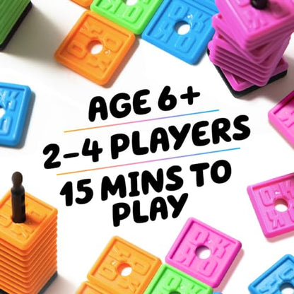 Ultimate Family Travel Games Bundle | Cards vs Gravity Stacking & Balancing Card Game + OK Play Travel Tile Game | Waterproof & Indestructible | Kids & Adults | 2-4 Players | Holidays & Game Nights