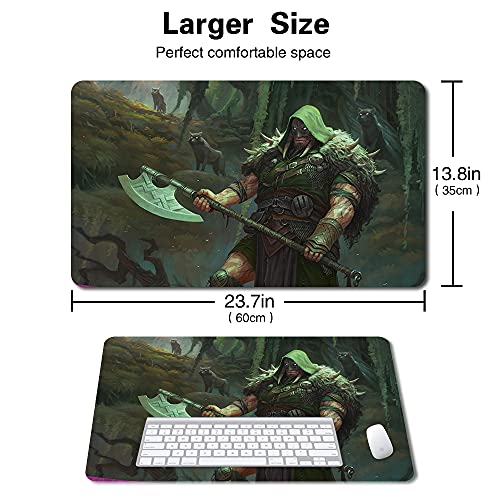 Board Game MTG Playmat Games Size 60X35 cm CCG Compatible for MTG CCG RPG Trading Card Game (GARRUK, Cursed Huntsman) - color: Garruk, Cursed Huntsman