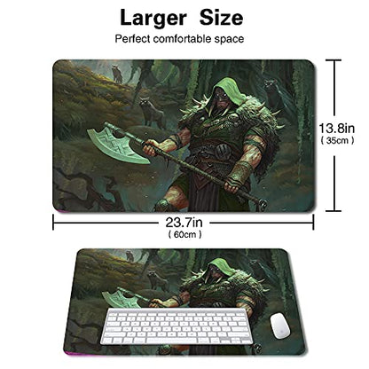 Board Game MTG Playmat Games Size 60X35 cm CCG Compatible for MTG CCG RPG Trading Card Game (GARRUK, Cursed Huntsman) - color: Garruk, Cursed Huntsman