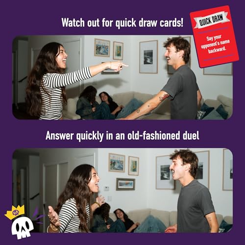 I Challenge You To A Duel | Challenge Party Game for Teens & Adults | 150 Cards, 36 Skull Tokens, 3+ Players, Ages 14+, Challenge Game, Tweens & Teens, Game Night, Birthday Parties, Large Groups