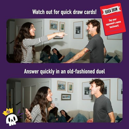 I Challenge You To A Duel | Challenge Party Game for Teens & Adults | 150 Cards, 36 Skull Tokens, 3+ Players, Ages 14+, Challenge Game, Tweens & Teens, Game Night, Birthday Parties, Large Groups