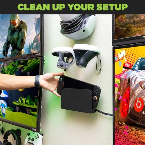 HIDEit Mounts Nintendo Switch 2 Wall Mount - Keeps Your Console Safe and Cool - Quality Steel Holder for Switch 2 Console & Deck - American Company - size: Nintendo Switch 2