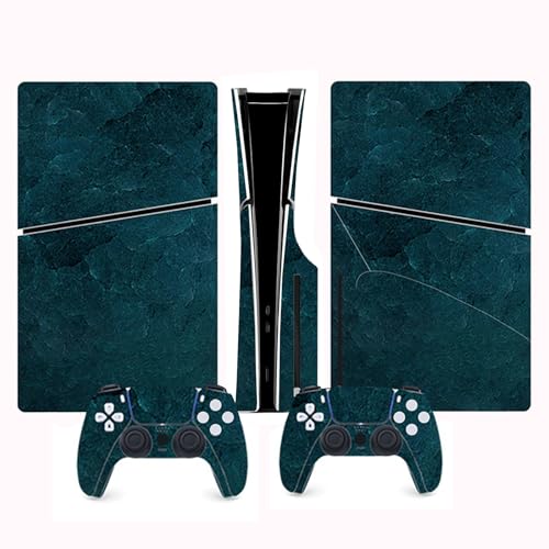 Console Skin Sticker Wrap Compatible with PS5 Slim Disc (Green) | Protective Vinyl Decal, Game Controller Cover - color: Green