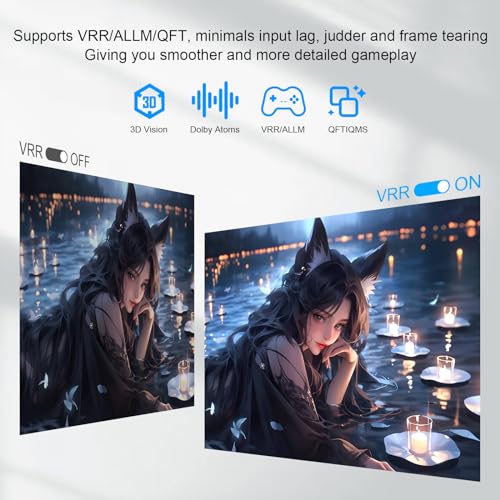 8K HDMI Switcher 5 in 1 Out, HDMI Splitter with IR Remote Switcher Selector Box Support 8K@60Hz 4K@120Hz, HDMI 2.1 Switch Compatible with PS 5/4/3 Xbox Switch Roku TV Fire Stick