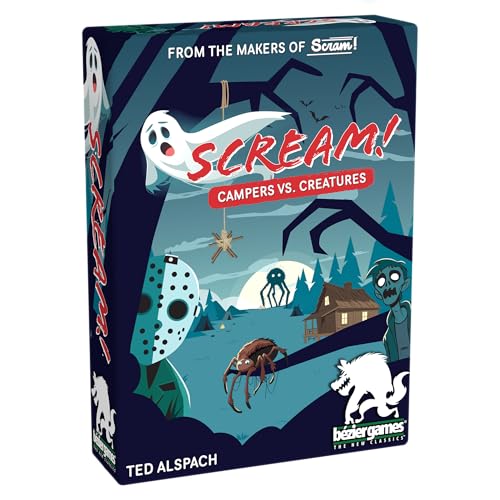 Scream Card Game, Spooky, Silly Fun for Game Night, Easy to Learn | Plays in Under 30 Minutes, 3-5 Players, Great for Teens, Adults & Families, From Creators of One Night Ultimate Werewolf