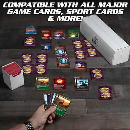 Monster Protectors Magnetic Deca 10 Deck Box- Black, Holds 750 TCG Cards, Self-Locking Closure- Compatible with Pokémon, MTG Magic: The Gathering, & Yu-Gi-Oh | Fits Standard & Small Size Trading Cards - color: black