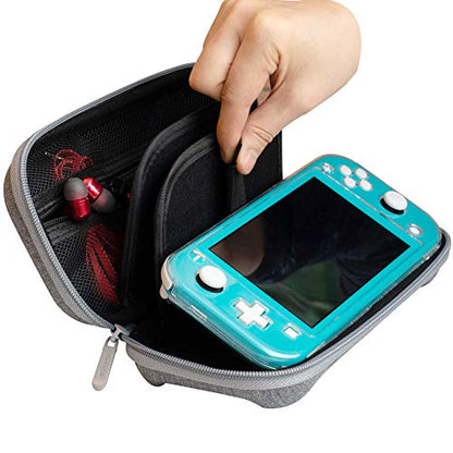 ButterFox Slim Carrying Case for Nintendo Switch Lite with 19 Game and 2 Micro SD Card Holders, Storage for Switch Lite Accessories (Grey)