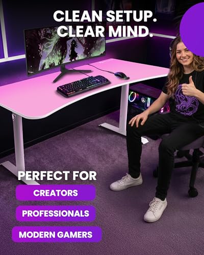 Arozzi Arena Gaming Desk Pad D002 | Full Desk Mouse Pad, Washable Desk Mat, Anti-Slip Rubber Base, Water-Resistant Surface - color: D002