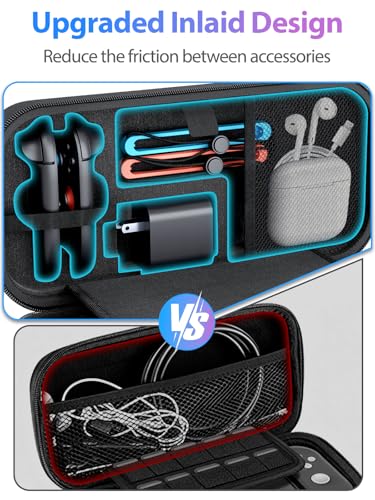 Haikun Upgrade Large Capacity Carrying Switch 2 Case 2025 Compatible with Nintendo Switch 2,Switch 2 Bag Travel Hard Case, 24 Game Cartridges, Hard Shell Portable Travel Pouch[nintendo_switch_2]