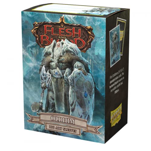 Dragon Shield | Flesh & Blood Art Sleeves | 100 CT - Smooth & Tough Premium TCG Sleeves | Compatible with Pokemon, One Piece & Magic the Gathering | Oldhim - color: Oldhim