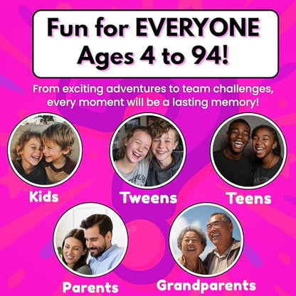 50 Family Activities - Adventure Scratch Off Cards for Family Nights - Fun Conversation Cards - Gift for Families - Game Night Gift Basket Idea for Kids and Adults - Unique for Christmas and Birthdays
