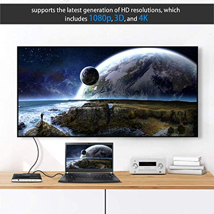 4K x 2K 3 Port 3 x 1 HDMI Switch with PIP(Picture in Picture) and IR Wireless Remote Control, HDMI Splitter Switcher Hub Port Switches (ZW310)