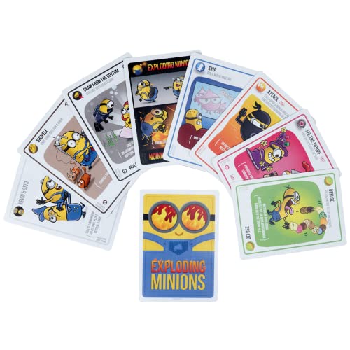Exploding Minions by Exploding Kittens - 2-5 Players - Ages 7+ - 15 Minutes to Play - Minions Themed High Stakes Card Game - Party Game, Ideal for Family Night, Kid and Adult