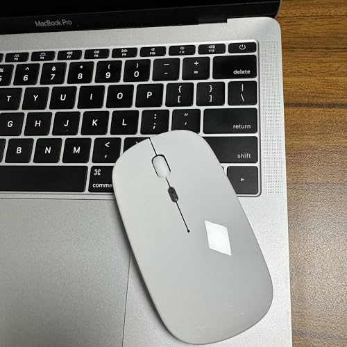 PEIBO Bluetooth Wireless Mouse for Laptop mac MacBook ipad MacBook air MacBook pro pc Desktop Computer Windows Chromebook Notebook (White) - color: WHITE