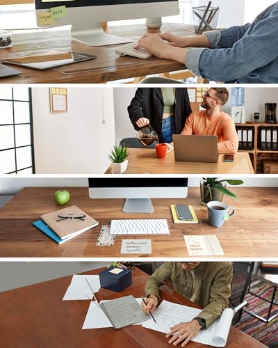 Clear Writing Desk Pad, 16’’x36” Heat Resistant Waterproof PVC Round Edge Durable Desk Protect Mat, Anti-Static Writing Mat Table Protector - size: 16" x 16"