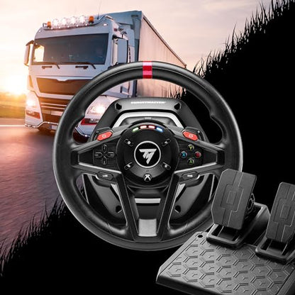 Thrustmaster T128 SimTask Truck & Farming Sim Wheel Pack - XBOX & PC | Force-feedback base, T2PM pedals, steering kit, 900-degree rotation, metal flat-mount clamp, 3-axis height adjustment - style: T128X & Steering Kit Bundle