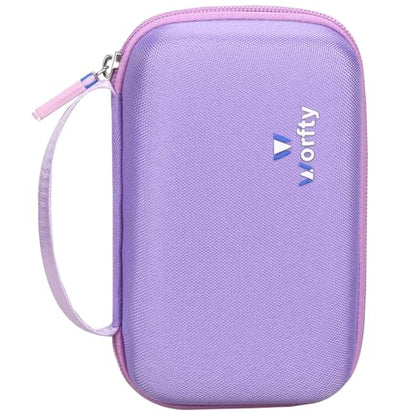 worfty Case for Retroid Pocket Classic/ Retroid Pocket Flip 2 Retro Game Console - Hard Travel Protective Carrying Storage Bag (Purple) - color: Purple