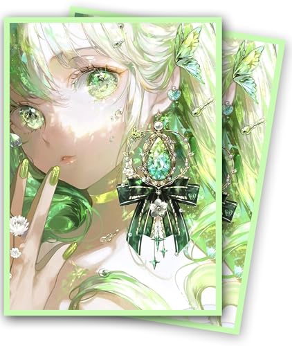MTG Card Sleeves, Ultra Clear Front & Matte Finish Back, 100 Count Standard Size Matte Art Sleeve for Magic The Gathering (Forest) - color: Forest