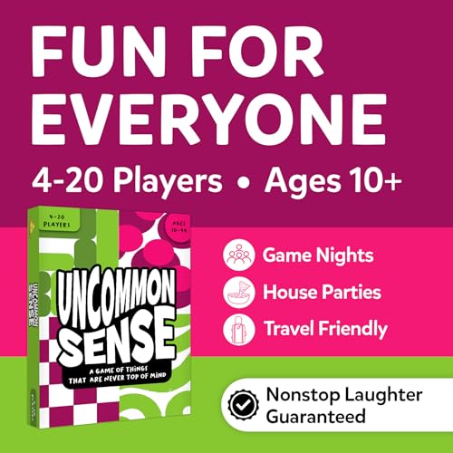 Gouda Games Uncommon Sense – Guessing Card & Board Game, Family Game Nights & Parties | Quick-Thinking Word Game for Adults & Teens, Gift for Ages 10 & Up, 4-20 Players