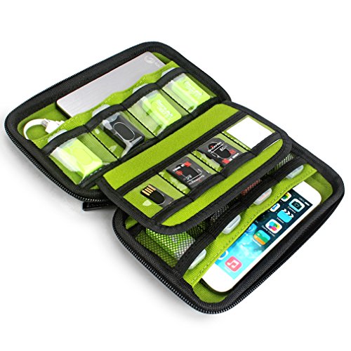 Aprince Digital Gadget Case Waterproof Memory Card Case, Designed for External Hard Drive,USB Flash Drives,Power Banks - Best for Traveling - color: Red