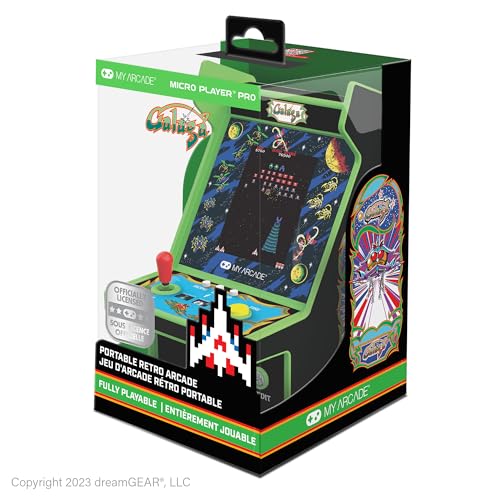 My Arcade Galaga Micro Player Pro: Arcade Classics 2 Games in 1, Retro Gaming - style: Galaga