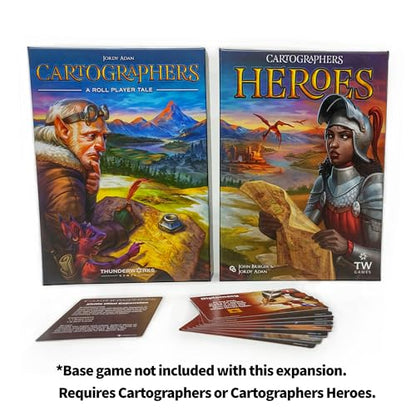 Cartographers: Skills 1 Mini-Expansion | 8 Powerful New Skill Cards | Strategic Variety for Cartographers & Cartographer Heroes | Fantasy Map Drawing Family Strategy Board Game by Thunderworks Games